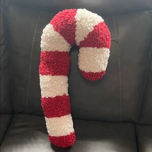Festive Red and White Candy Cane Plush